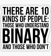 Understand Binary Or You Don't Funny Tech Computer Tee Shirts Sticker