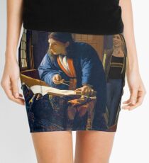The Doctor and Vermeer's Geographer Mini Skirt