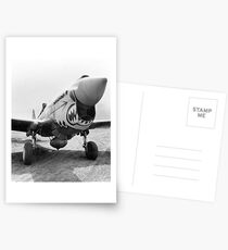 Flying Tigers P-40 Warhawk, 1941. Vintage Photo Postcards