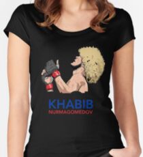 khabib nurmagomedov the eagle Women's Fitted Scoop T-Shirt
