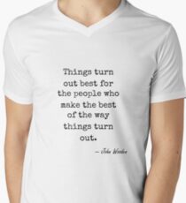 John Wooden famous quote about best V-Neck T-Shirt