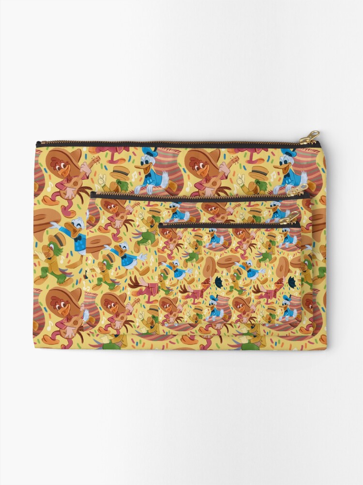 Alternate view of Three Happy Chappies! Zipper Pouch