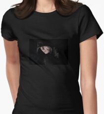 The hooded man Women's Fitted T-Shirt