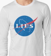 NASA LIES LOGO Long Sleeve T-Shirt