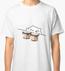 Camiseta clásica BONGO CAT CON BONGOS - ANIME DIVERTIDO MEME CAT