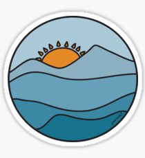 The Sun Over the Blue Ridge Mountains Sticker