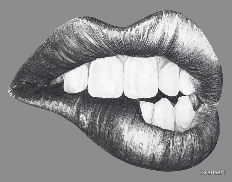 Lip Biting: Posters | Redbubble