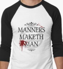 Manners Maketh Man Men's Baseball ¾ T-Shirt