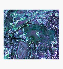 © Moss agate, imaginary landscape Photographic Print