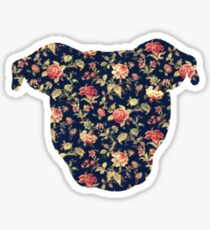 Floral Pittie Sticker
