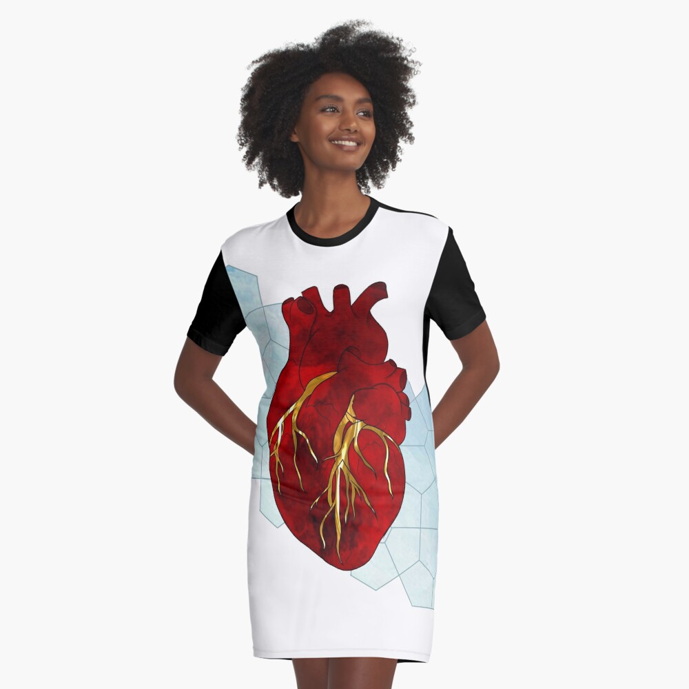 Heart Of Gold Graphic T Shirt Dress By Thompm34 Redbubble