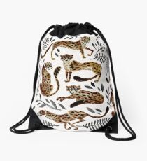 Cheetah Collection – Mocha & Black Palette Drawstring Bag