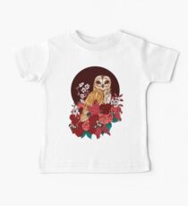 Owl Floral Eclipse Baby Tee