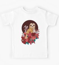 Owl Floral Eclipse Kids Tee