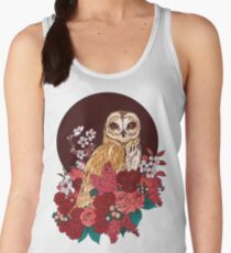 Owl Floral Eclipse Women's Tank Top
