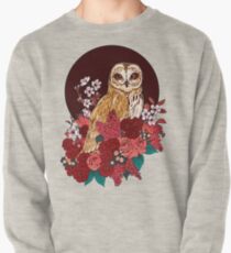 Owl Floral Eclipse Pullover