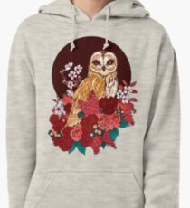 Owl Floral Eclipse Pullover Hoodie