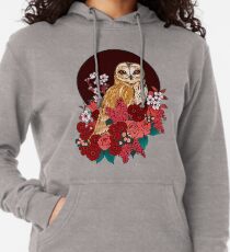 Eule Blumen Eclipse Leichter Hoodie