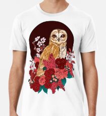 Owl Floral Eclipse Men's Premium T-Shirt