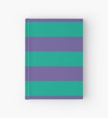 Cuaderno de tapa dura Rayas violetas y verdes