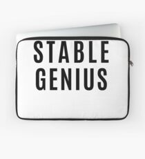 Very Stable Genius T-Shirt Stand Behind Trump Mocking Shirt Laptop Sleeve