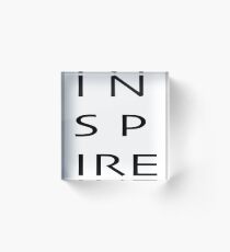 Minimalist Inspire Acrylic Block