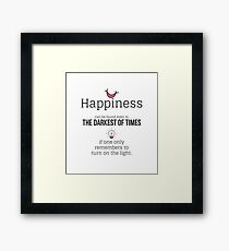 Happiness Framed Print