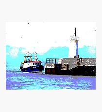 Boat at Girvan Photographic Print