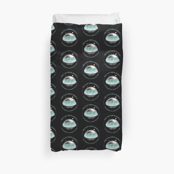 Flat Earth Duvet Cover