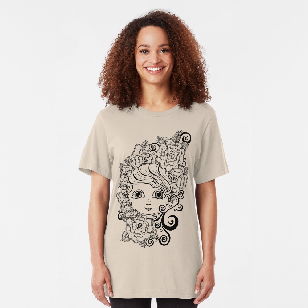 Ruby in Bloom Slim Fit T-Shirt