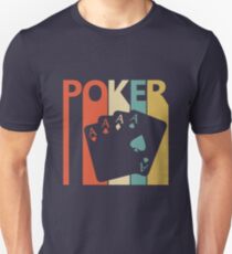 Vintage Retro Poker Slim Fit T-Shirt