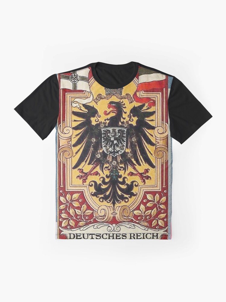 Alternate view of Kaiserzeit...German Flags and Eagle Graphic T-Shirt