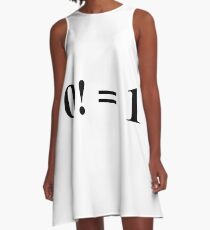#mathematics #factorial #nonnegative #integer #denoted #product #positive #integers #less #lessthan #equal #value #according #convention #emptyproduct #MathExpression #Math #Expression #button #word A-Line Dress