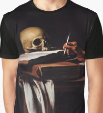 Saint Jerome Writing - Michelangelo Merisi da Caravaggio Graphic T-Shirt