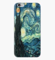 Starry Night Tardis iPhone Case
