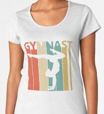 Vintage Retro Gymnast Women's Premium T-Shirt