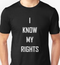 Kaepernick I KNOW MY RIGHTS Unisex T-Shirt
