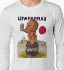 German Oktoberfest party with Lowenbrau Lion Long Sleeve T-Shirt