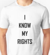 Kaepernick I KNOW MY RIGHTS Unisex T-Shirt