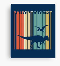 Vintage Retro Paleontologist Canvas Print