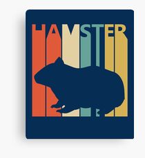 Vintage Retro Hamster Canvas Print