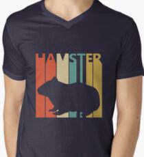 Vintage Retro Hamster Men's V-Neck T-Shirt