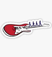 Beatles Guitar Sticker