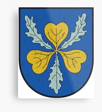 KMS Bismarck's emblem - Grunge Style Metal Print
