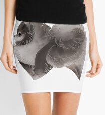 Year of the Dog - Grey Pomeranian Mini Skirt