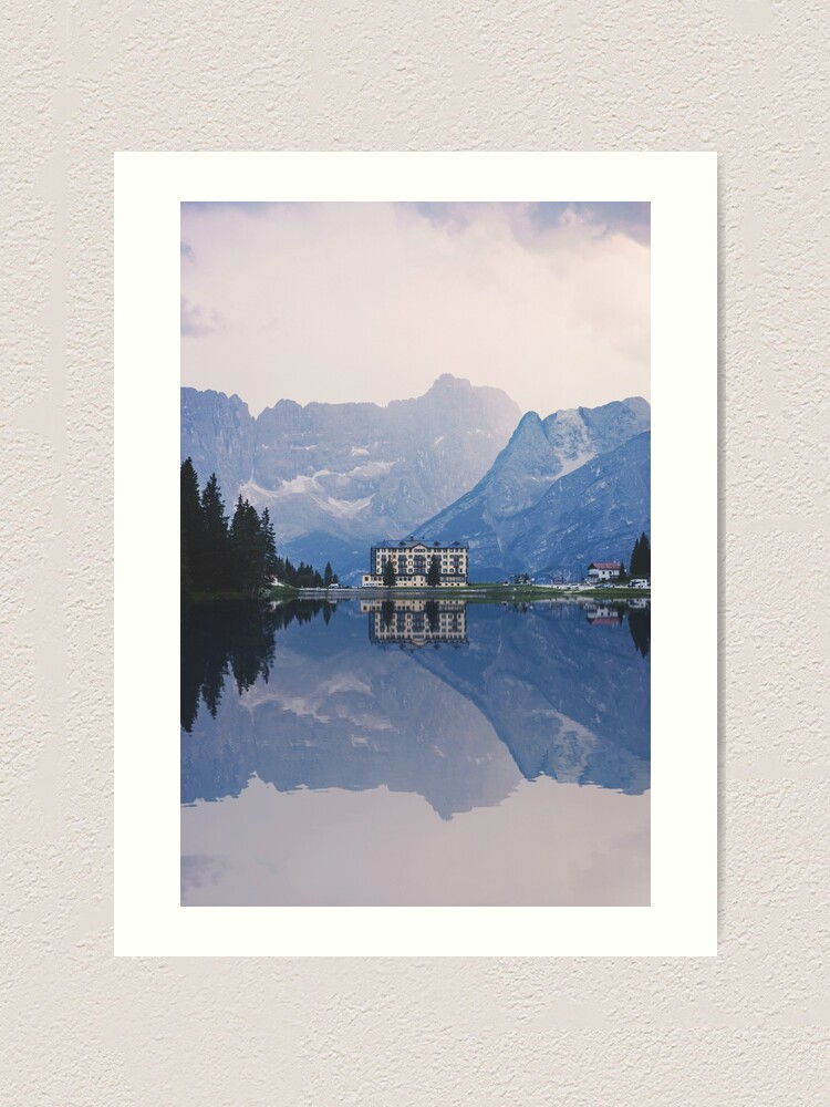 Alternate view of Grand Mountain Hotel - Dolomites Collection Art Print