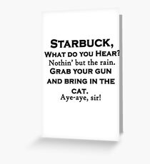 Nothing' but the Rain Greeting Card