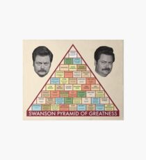 Swanson Pyramid of Greatness Art Board