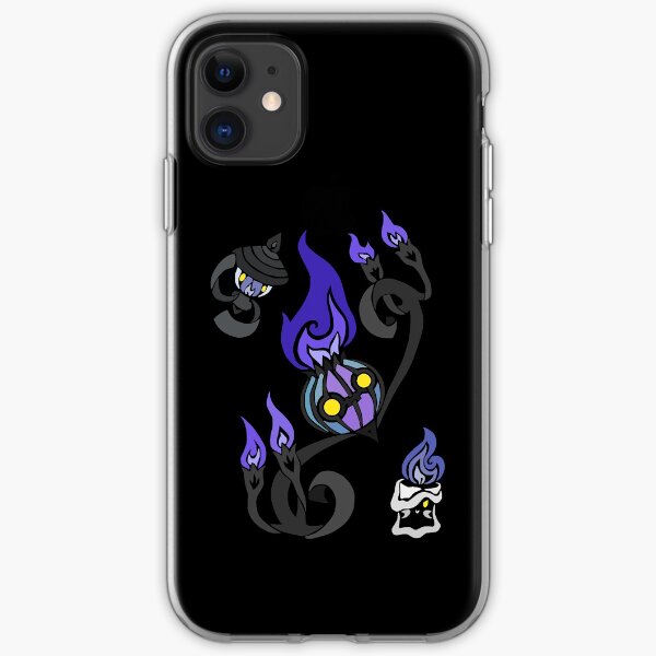 Flames of the Forgotten - Chandelure, Lampent and Litwick iPhone Soft Case