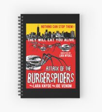 Attack of the burgerspiders Spiral Notebook
